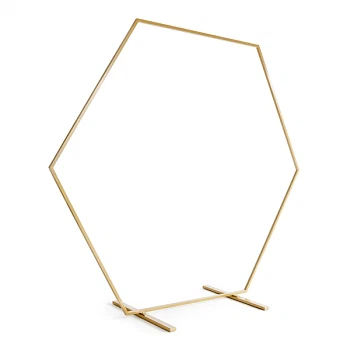Backdrop stativ Hexagon guld  ballonstativ
