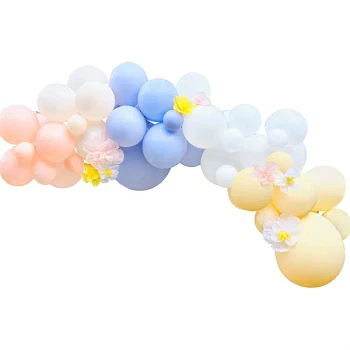 Ballonbue med blomster pastel festartikler