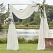 Stof backdrop creme 2m x 6,2m bryllup