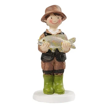 Figur Lystfisker 9cm. festartikler