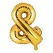 Guld folieballon bogstaver "&" 35cm