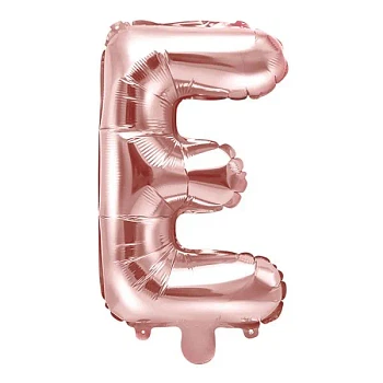 Folieballon bogstav "E" rosegold 35cm festartikler