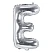 Folieballon bogstaver "E" sølv 35cm