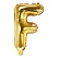 Guld folieballon bogstaver "F" 35cm