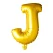 Folieballon bogstav J guld 41cm festartikler