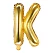 Guld folieballon bogstaver "K" 35cm