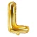 Guld folieballon bogstaver "L" 35cm