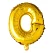 Folieballon bogstav O guld 41cm festartikler