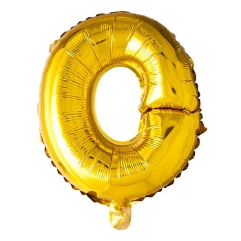 Folieballon bogstav O guld 41cm festartikler