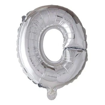 Folieballon bogstav O sølv 41cm festartikler