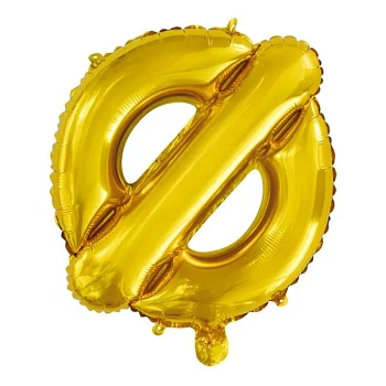 Folieballon bogstav Ø guld 41cm festartikler