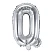 Folieballon bogstaver "Q" sølv 35cm