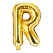 Guld folieballon bogstaver "R" 35cm