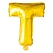 Folieballon bogstav T guld 41cm festartikler