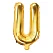 Guld folieballon bogstaver "U" 35cm
