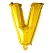 Folieballon bogstav V guld 41cm festartikler