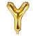 Guld folieballon bogstaver "Y" 35cm
