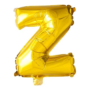 Folieballon bogstav Z guld 41cm festartikler
