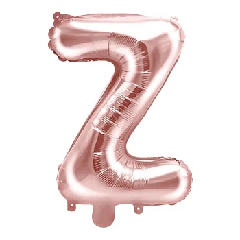 Folieballon bogstav "Z" rosegold 35cm festartikler