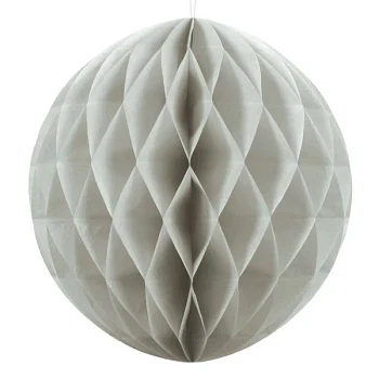 Honeycomb grå 30cm festartikler