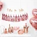 Guirlande Kvast rosegold 30cm x 2m festartikler