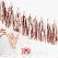 Guirlande Kvast rosegold 30cm x 2m festartikler