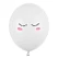 Balloner Cute Smiley  hvid/pink 30cm, 50 stk. festartikler