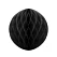 Honeycomb papirkugle sort 30cm