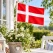 Dannebrog stofflag på træpind 60 cm – dansk flag
