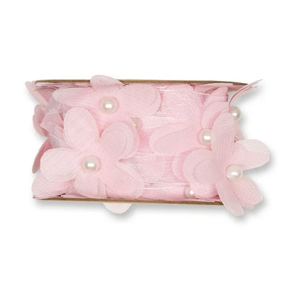 Blomster bånd Lys Rosa(lyserød)  40mm x 3m