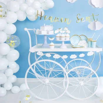 Balloner hvid pastel 13cm, 100 stk. ballonbue