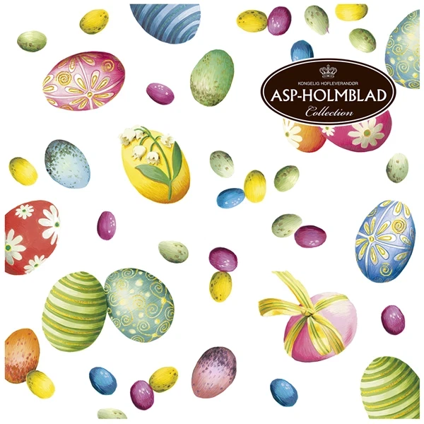 Servietter Easter Eggs 33x33cm, 20 stk