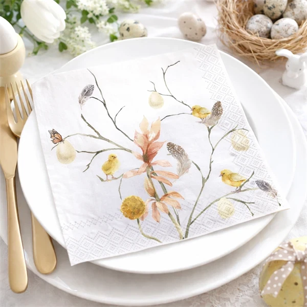 Servietter Modern Easter 33x33cm, 20 stk.