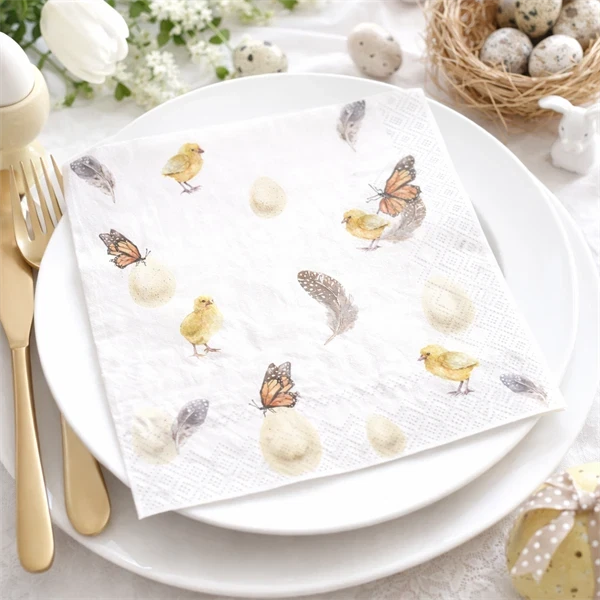 Servietter Modern Easter Mosaic 33x33cm, 20 stk