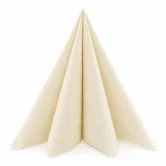 Airlaid servietter creme 40x40 cm 50 stk stoflignende middagsservietter