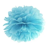 Pompon aquablå 30cm festartikler