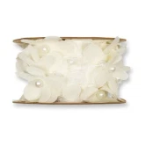 Blomster bånd creme 40mm x 3m