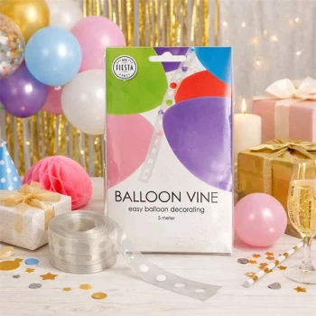 Ballon guirlande bånd 5 meter til ballonbue og festdekoration med farverige balloner og festpynt