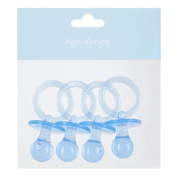 Sutter baby dekoration lyseblå 6,5cm, 4 stk. festartikler