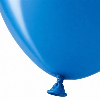 Blå ballon close-up – latex ballon 30 cm detalje