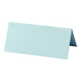 Bordkort lys turkis 4cm x 9cm, 20 stk. borddækning
