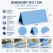 Bordkort 10x7 cm azurblå tekstureret 10 stk infografik med mål, struktur og anvendelsesmuligheder til bryllup, konfirmation, barnedåb og fødselsdag
