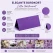 Infografik med lilla teksturerede bordkort 10x7 cm 10 stk til bryllup konfirmation barnedåb og fest