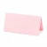 Bordkort 10x7 cm rosa tekstureret karton til bryllup konfirmation og fest