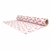 Bordløber med Dannebrog flag 28 cm x 4 meter – hvid bordløber med danske flag til fest og borddækning