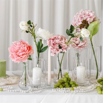 Pæon blomst hvid 35cm bryllupspynt