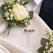 Klar corsage clips 5 cm med hvid blomster-corsage til bryllup og fest