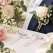 Klar corsage clips 5 cm til knaphulsblomst med hvid rose til bryllup
