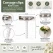 Corsage clips klar 5 cm – infografik med mål og anvendelse til knaphulsblomst og corsage