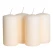Bloklys creme 5cm x 10cm, 4 stk. stearinlys